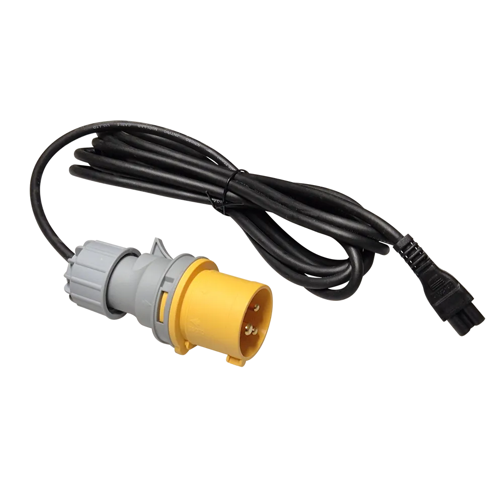 4mtr C5 Power Cable for MAXVAC Dustblocker DB450, DB650, DB1400 (UK 110v 16amp)