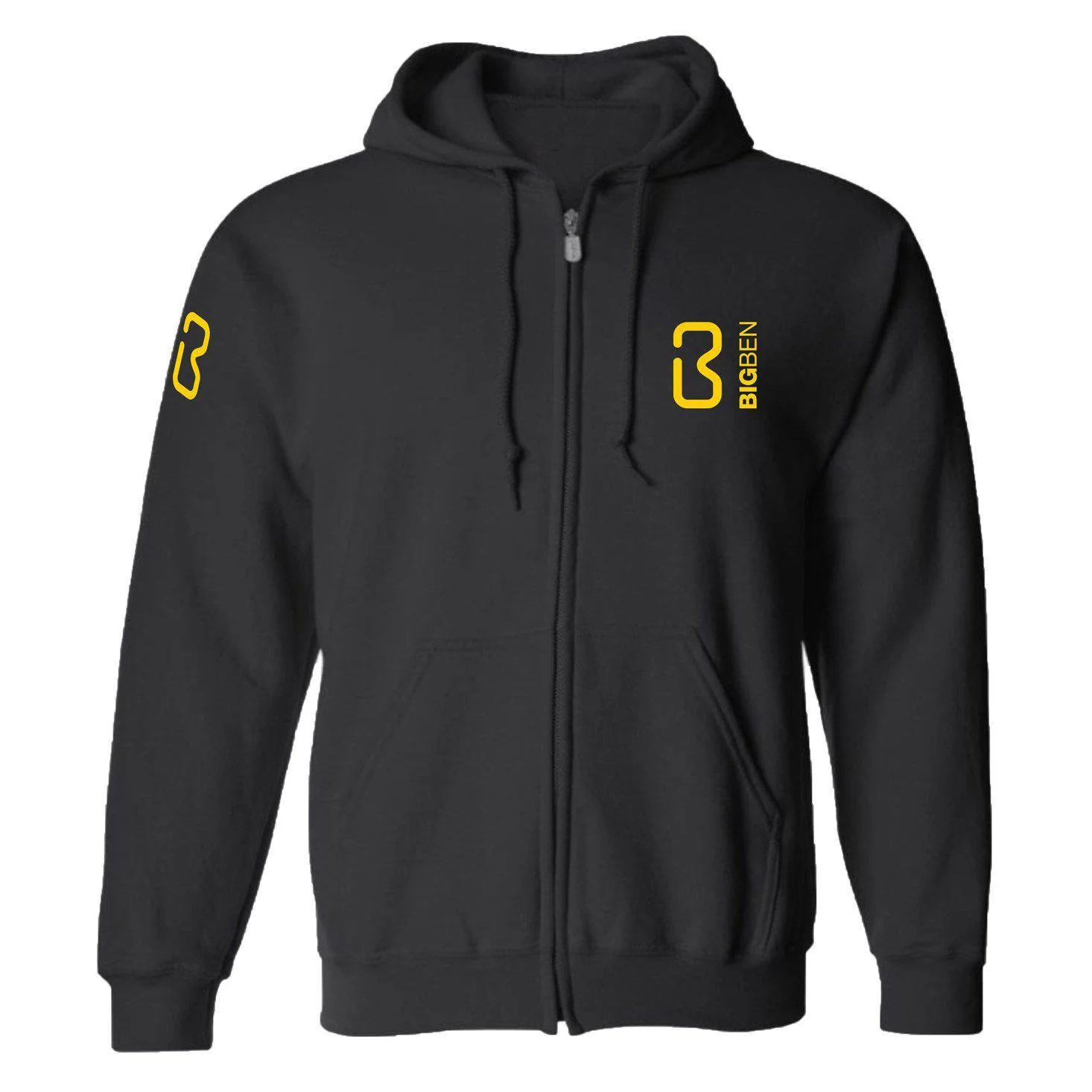 BIG BEN® Deluxe Heavy Blend Full Zip Hoody, Black - Image 2