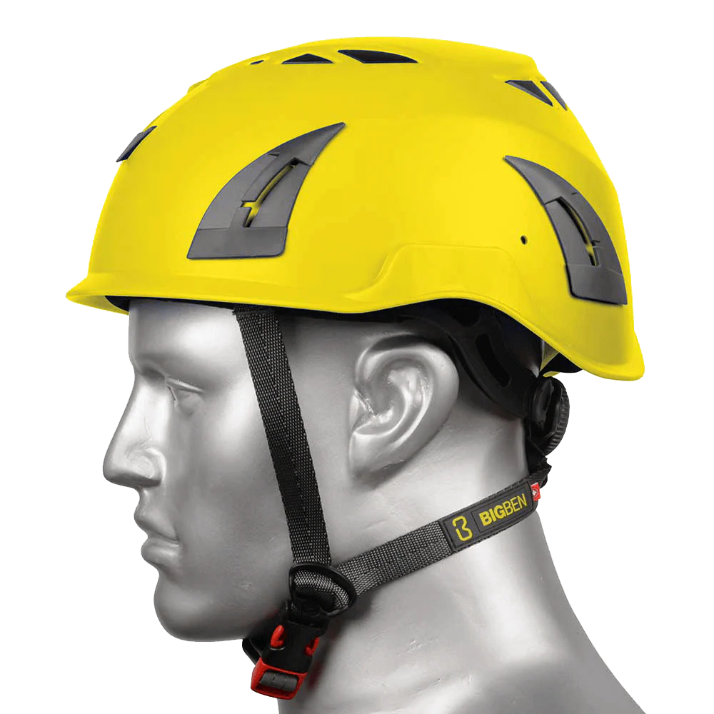 BIG BEN Ultralite Unvented Height Safety Helmet, Yellow