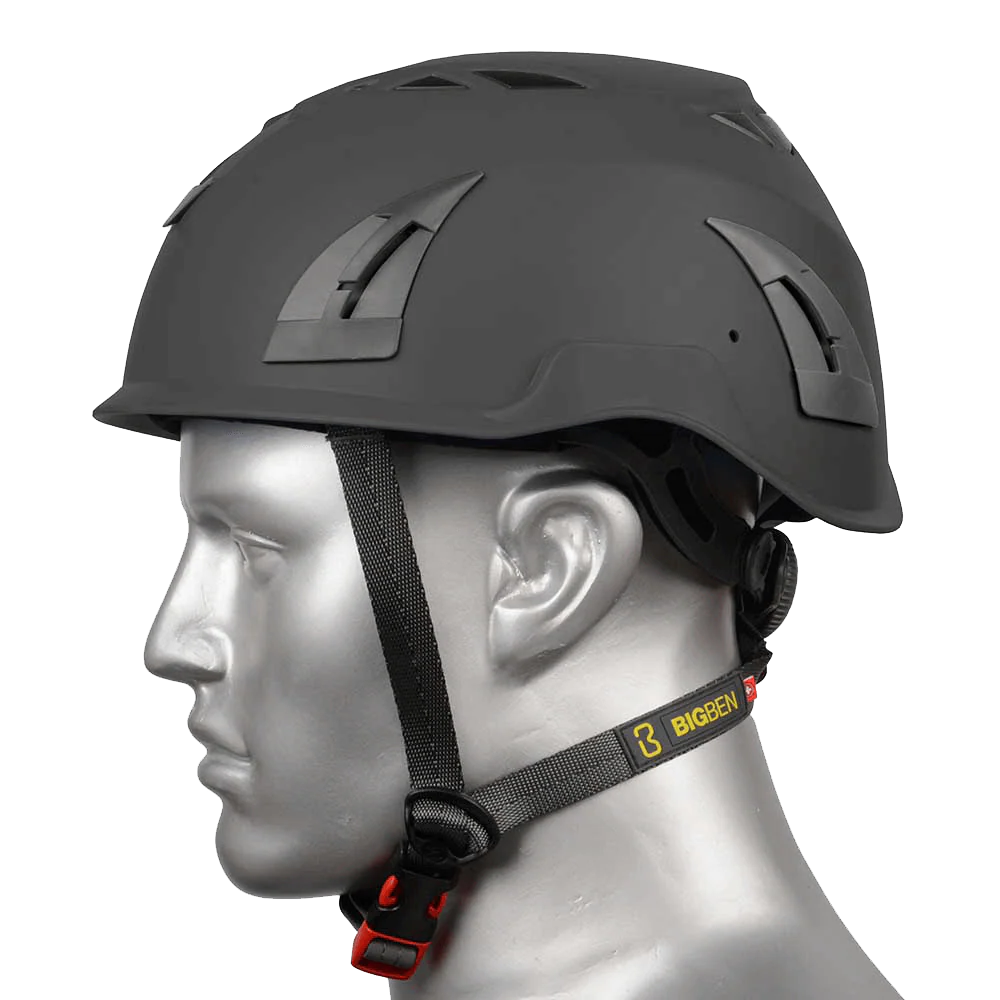 BIG BEN Ultralite Vented Height Safety Helmet, Black