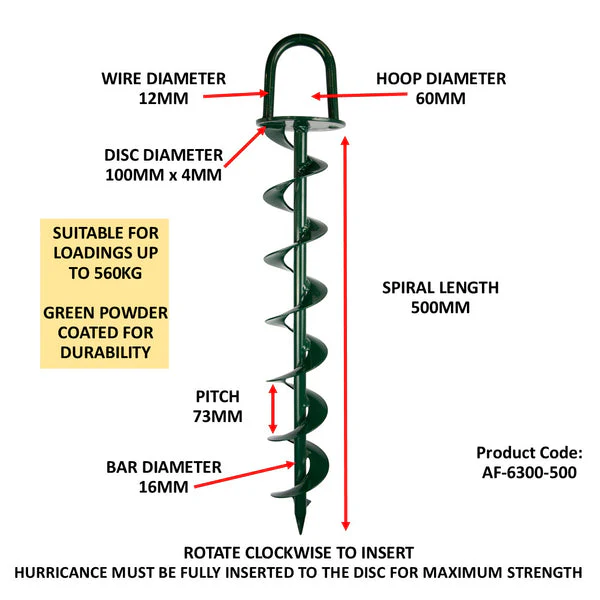 BIGBEN® Heavy-Duty Hurricane Ground Anchor - Image 4