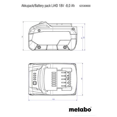 CAS 18V Batrix Vacuum Battery - Image 4