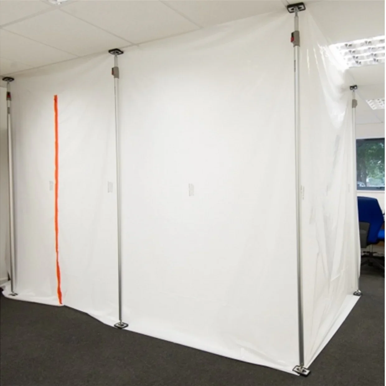 Certified LPS1207 Fire Retardant Polythene Sheeting 4m x 50m - 250 gauge - Image 2