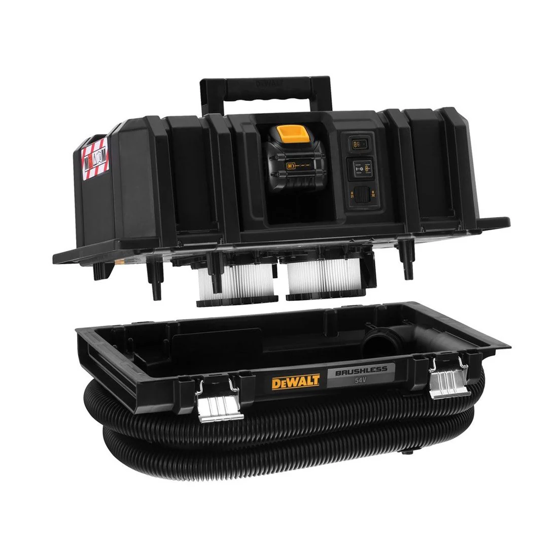 Dewalt DCV586MN-XJ 54V XR FLEXVOLT Brushless M-Class Dust Extractor, 2x 6.0Ah XR FLEXVOLT Batteries & Charger - Image 2