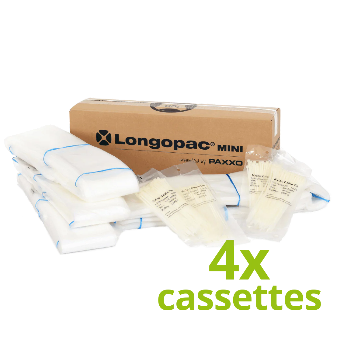 Longopac Vacuum Bags Mini 23m, Super Strong, Pack of 4