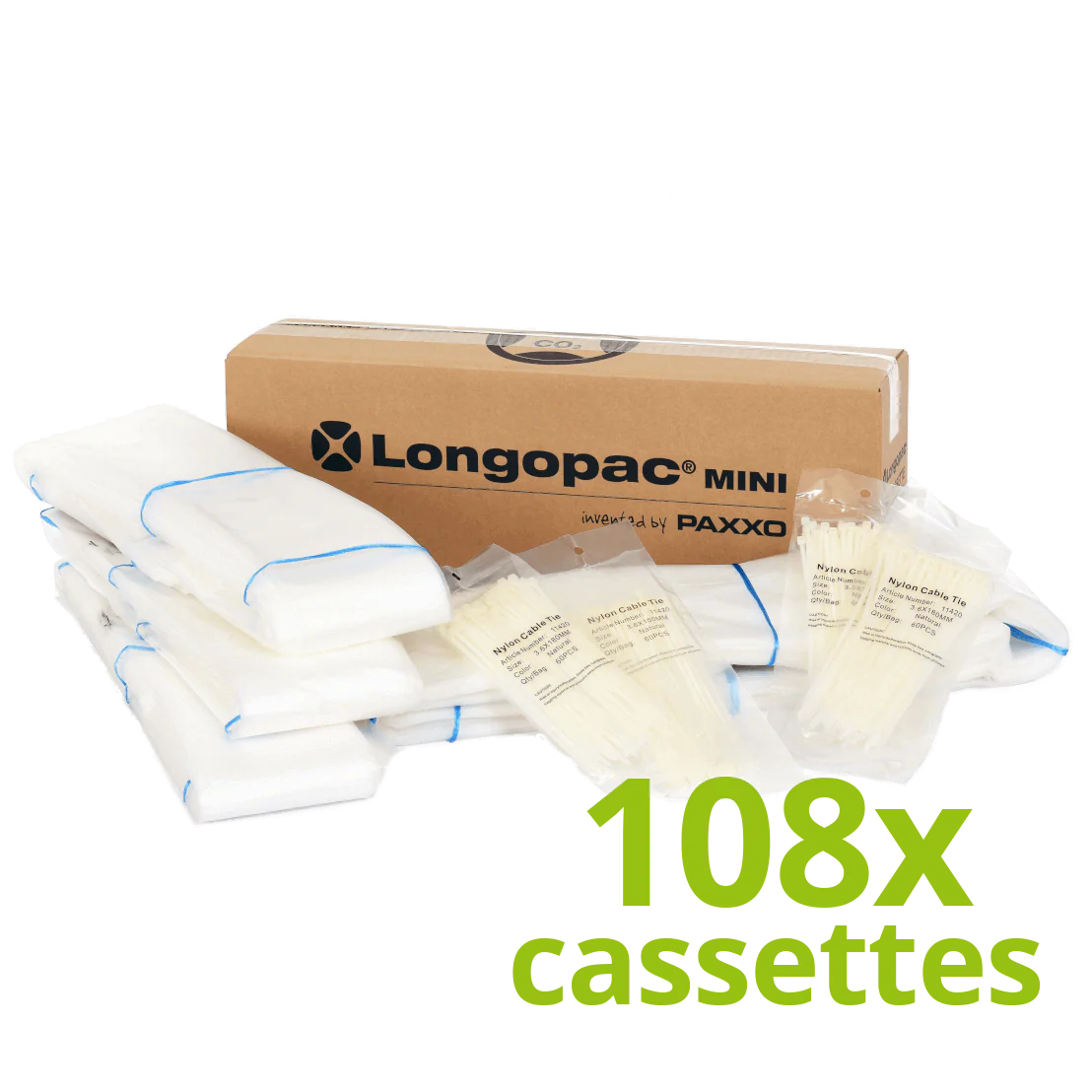 Longopac Vacuum Bags Mini 23m, Super Strong, Pack of 108