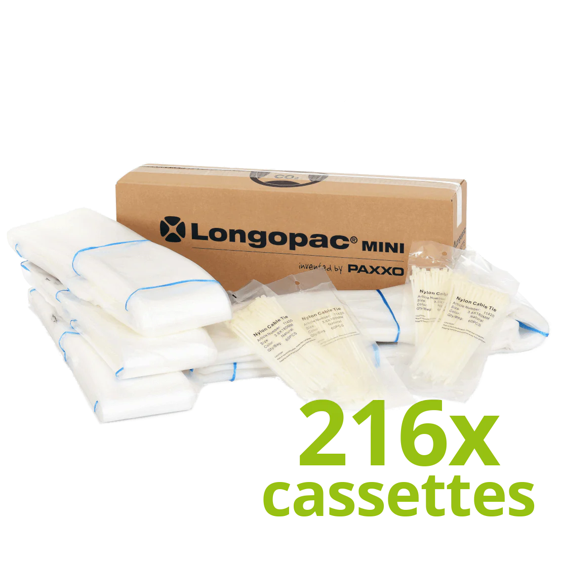 Longopac Vacuum Bags Mini 23m, Super Strong, Pack of 216