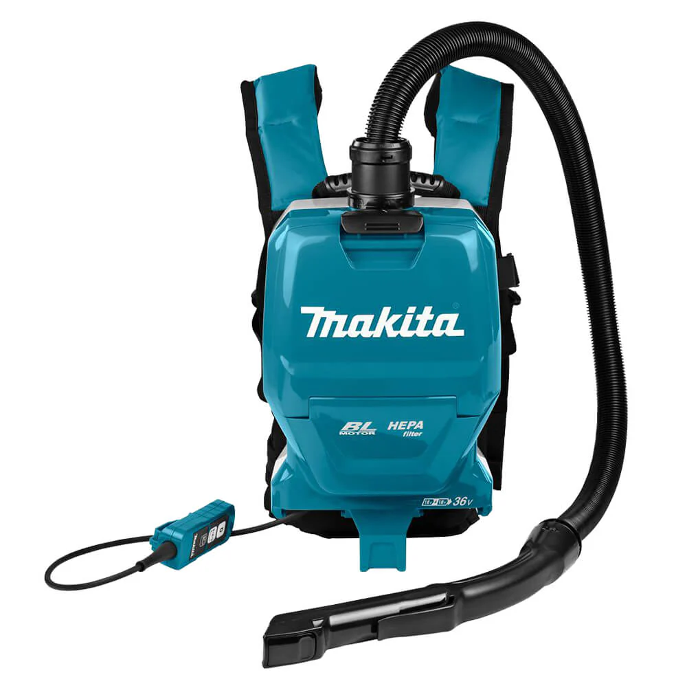 Makita DVC261ZX11 (36V) Twin 18V Li-Ion LXT Brushless Backpack Vacuum Cleaner - Batteries And Charger Not Included - Image 6