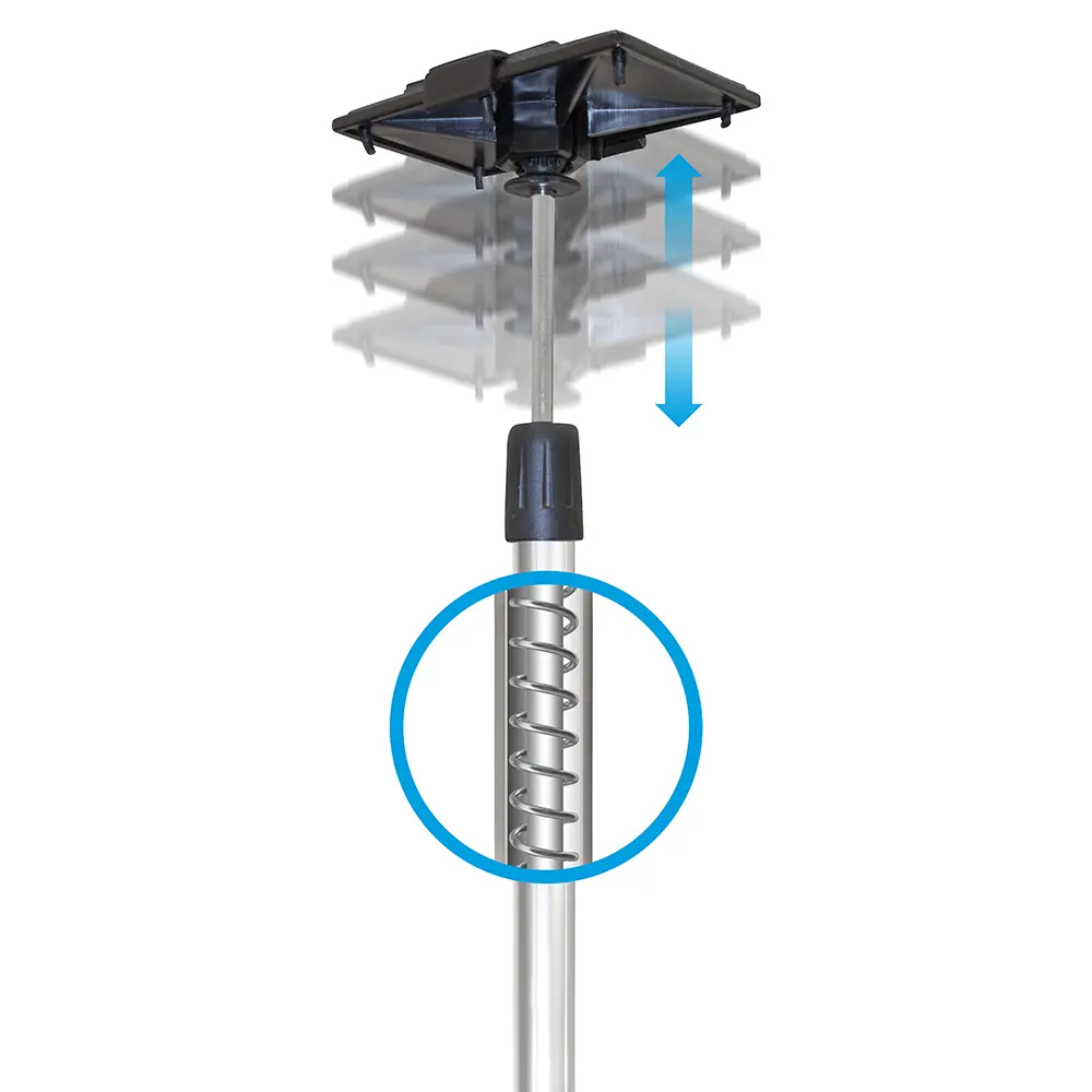 MAXVAC DustBarrier Telescopic Pole 1.10 - 3.10m, Set of 4 in Carry Case - Image 5