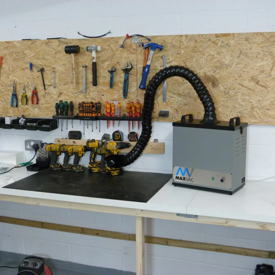 MAXVAC WFE 360 Twin Arm Desktop Solder & Fume Extractor - Image 3