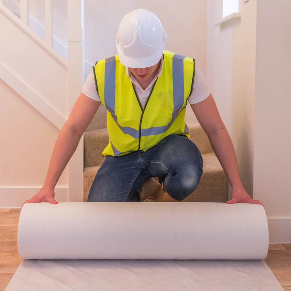 Premium Self-Adhesive Fleece Floor Protection, 1 x 50m Roll - Image 9