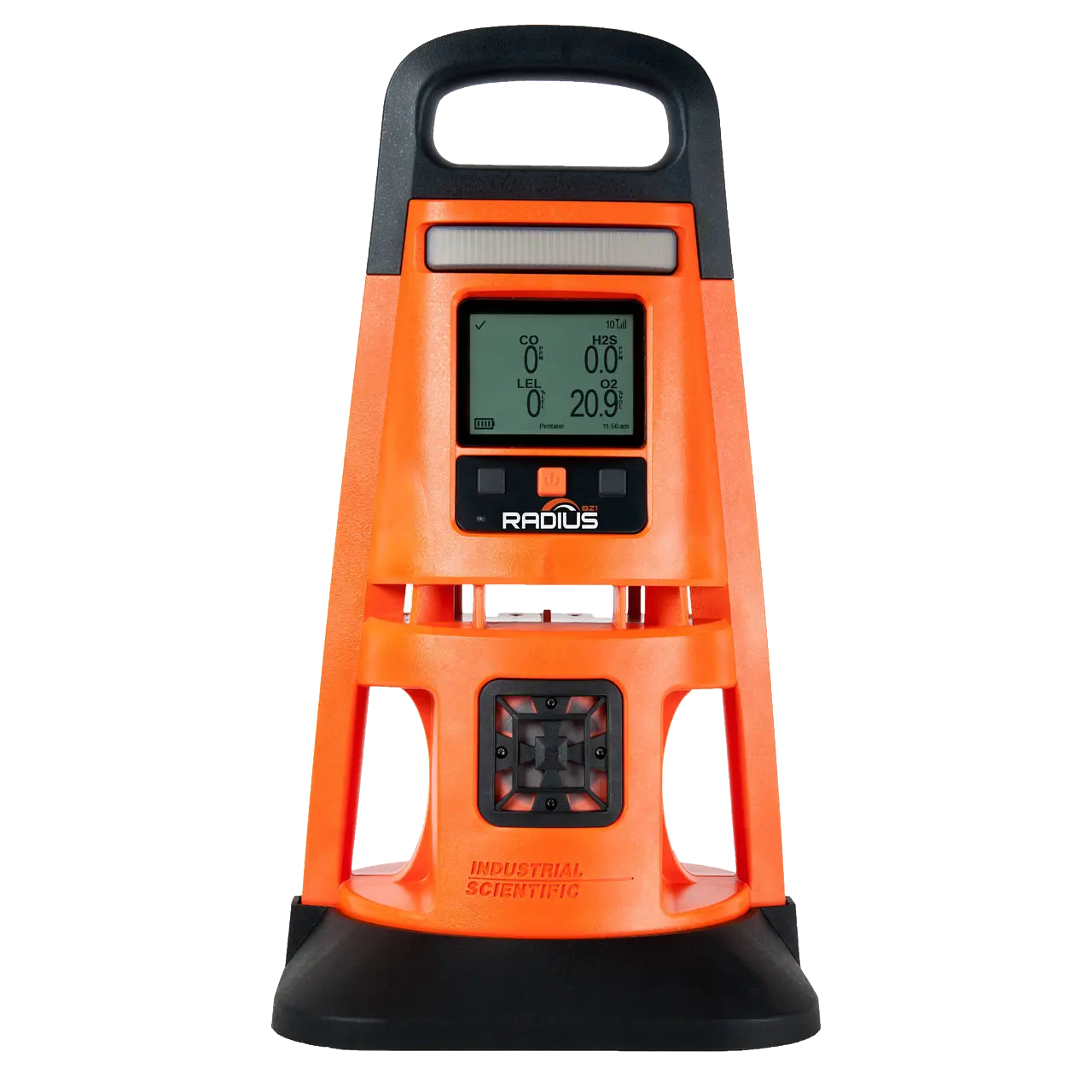 Radius® BZ1 area gas monitor, orange - LEL (CH4), CO, H2S, NO2, NO, CO2 (IR)
