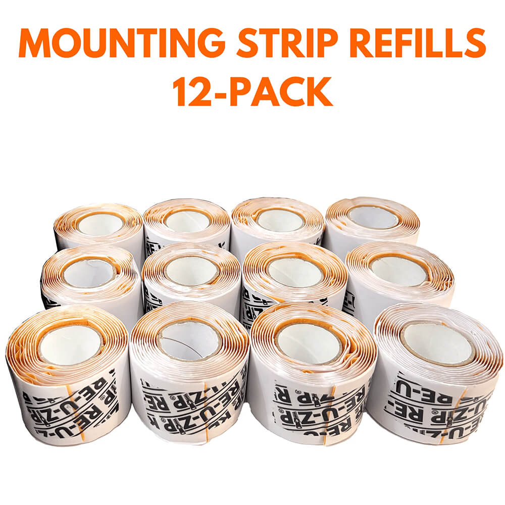 RE-U-ZIP® Mounting Strip RE-FILL™ | 12-Pack - Image 2