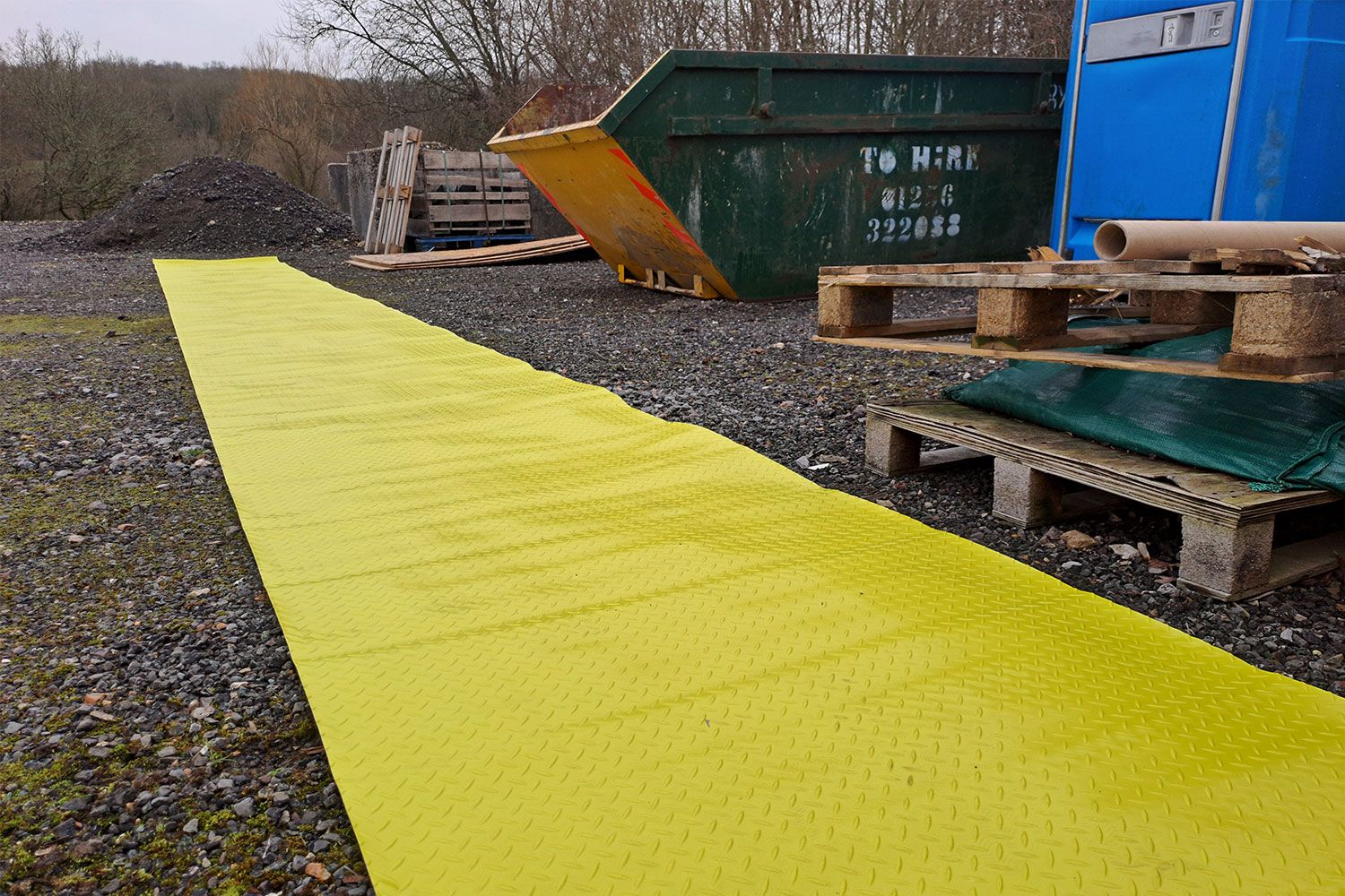 SiteMat Yellow Matting - 100cm x 10m - Image 3