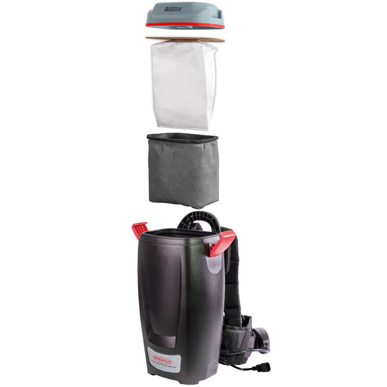 Cordless 36V Backpack Vacuum incl. Batteries & Quick Charger - Sprintus BoostiX - Image 9