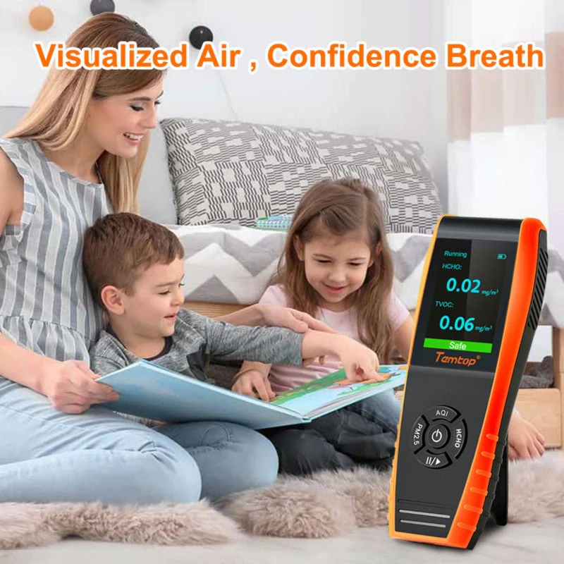 Temtop LKC-1000S+ 2. Air Quality Monitor for PM2.5 PM10 HCHO AQI Particles VOCs Humidity Temperature, Date Dxport - Image 4