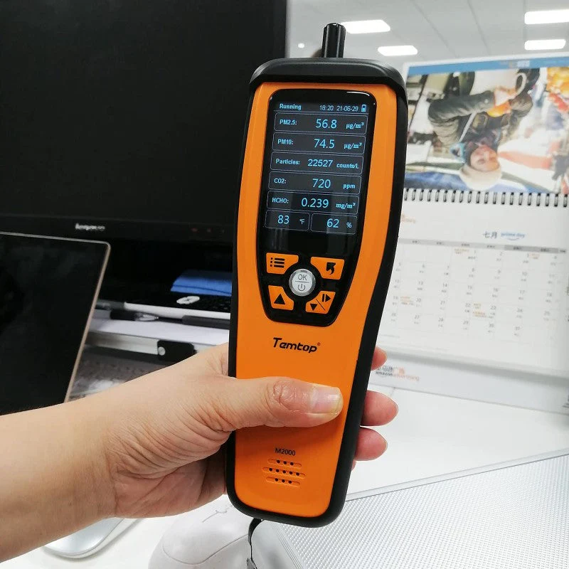 Temtop M2000C 2. CO2 air quality monitor for CO2 PM2.5 PM10 particles, temperature and humidity display, data export - Image 10