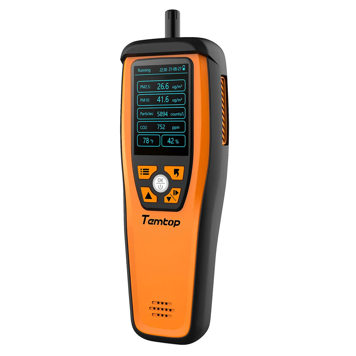 Temtop M2000C 2. CO2 air quality monitor for CO2 PM2.5 PM10 particles, temperature and humidity display, data export - Image 14