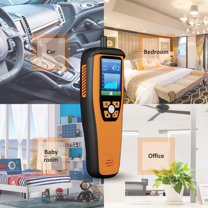 Temtop M2000C 2. CO2 air quality monitor for CO2 PM2.5 PM10 particles, temperature and humidity display, data export - Image 9