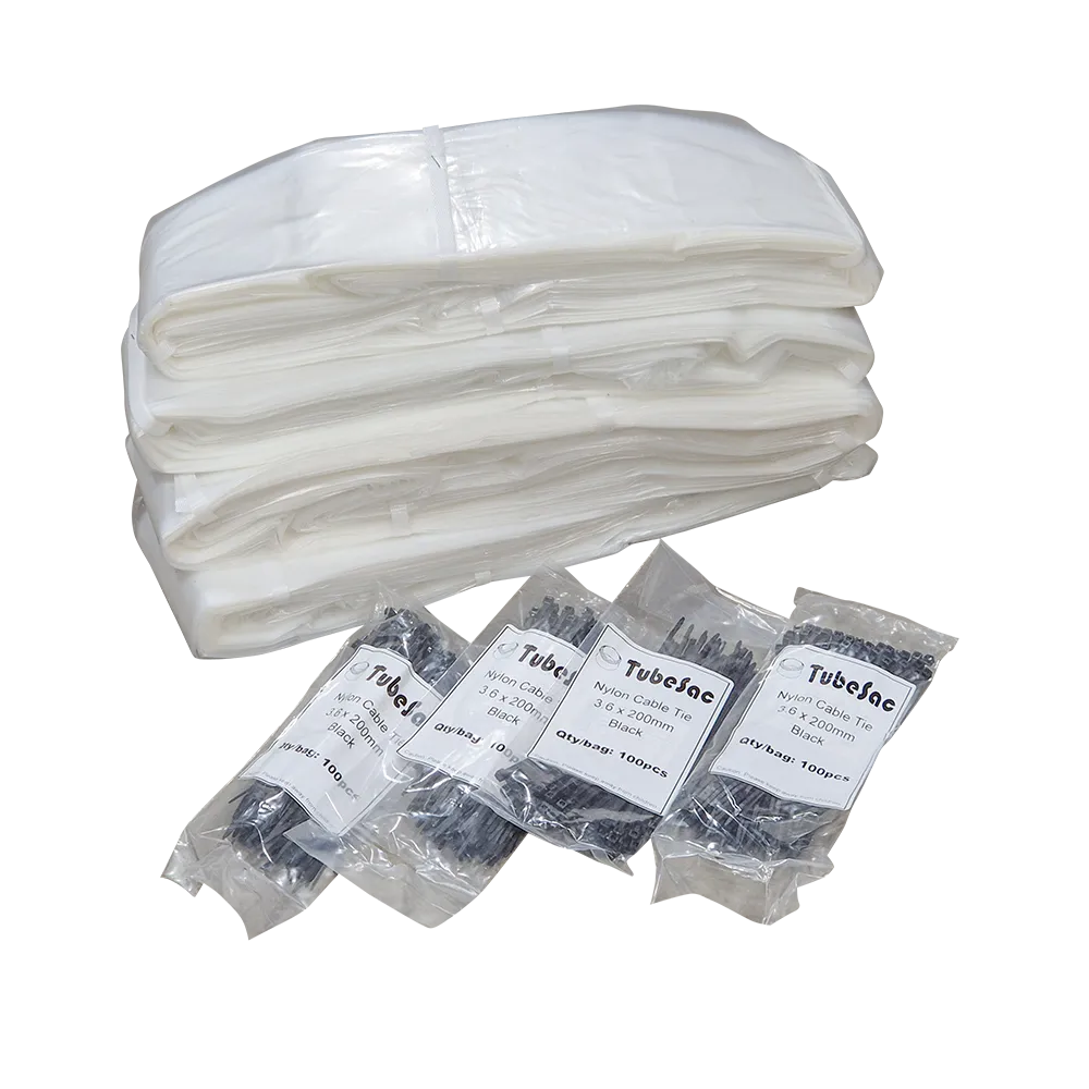Tubesac DUSTY 22m, Extra thick Transparent LDPE, 4 Pack - Image 4