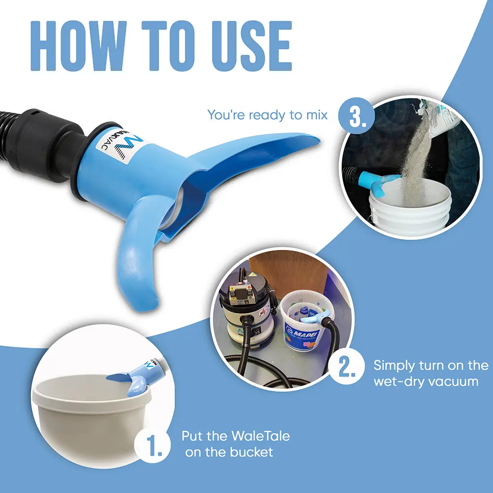 Waletale Mixing Bucket Dust Extraction Attachment - Image 2