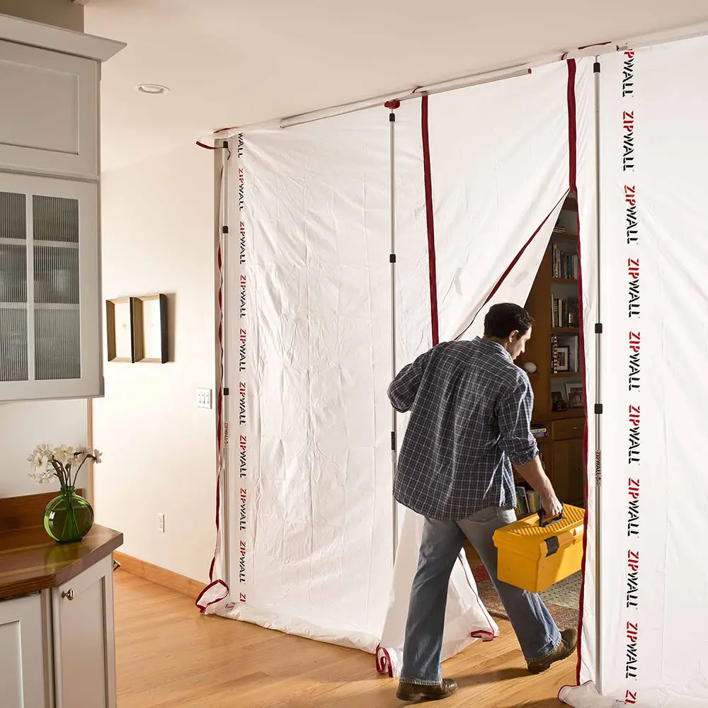 ZipWall 2-Pack 12'/3.6-Meter Spring-Loaded Poles for Dust Barriers, SLP2 - Image 3