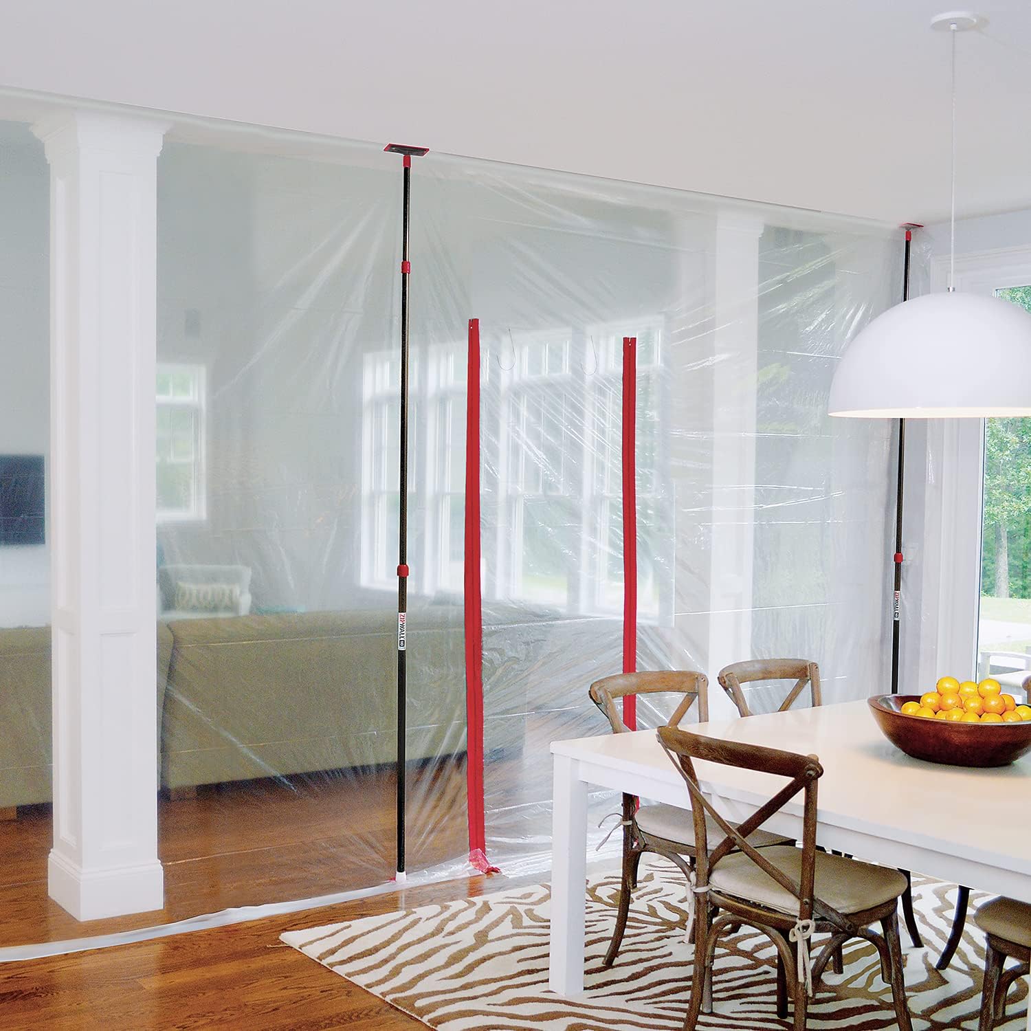 ZipWall 4-Pack ZipPole 10'/3-Meter Spring-Loaded Poles for Dust Barriers, ZP4 - Image 3