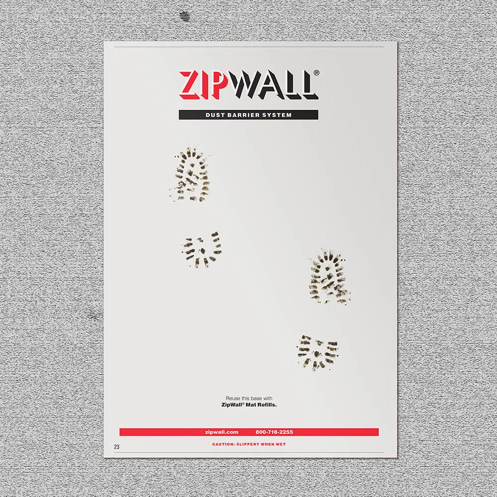 Zipwall Adhesive Mat, 61 x 91.4cm, Pad of 30 Sheets ZWTM - Image 3