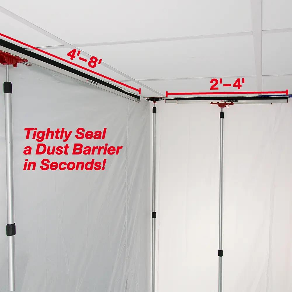 ZipWall FoamRail Span Mini Adjustable Tapeless Seal, SPNM - Image 2